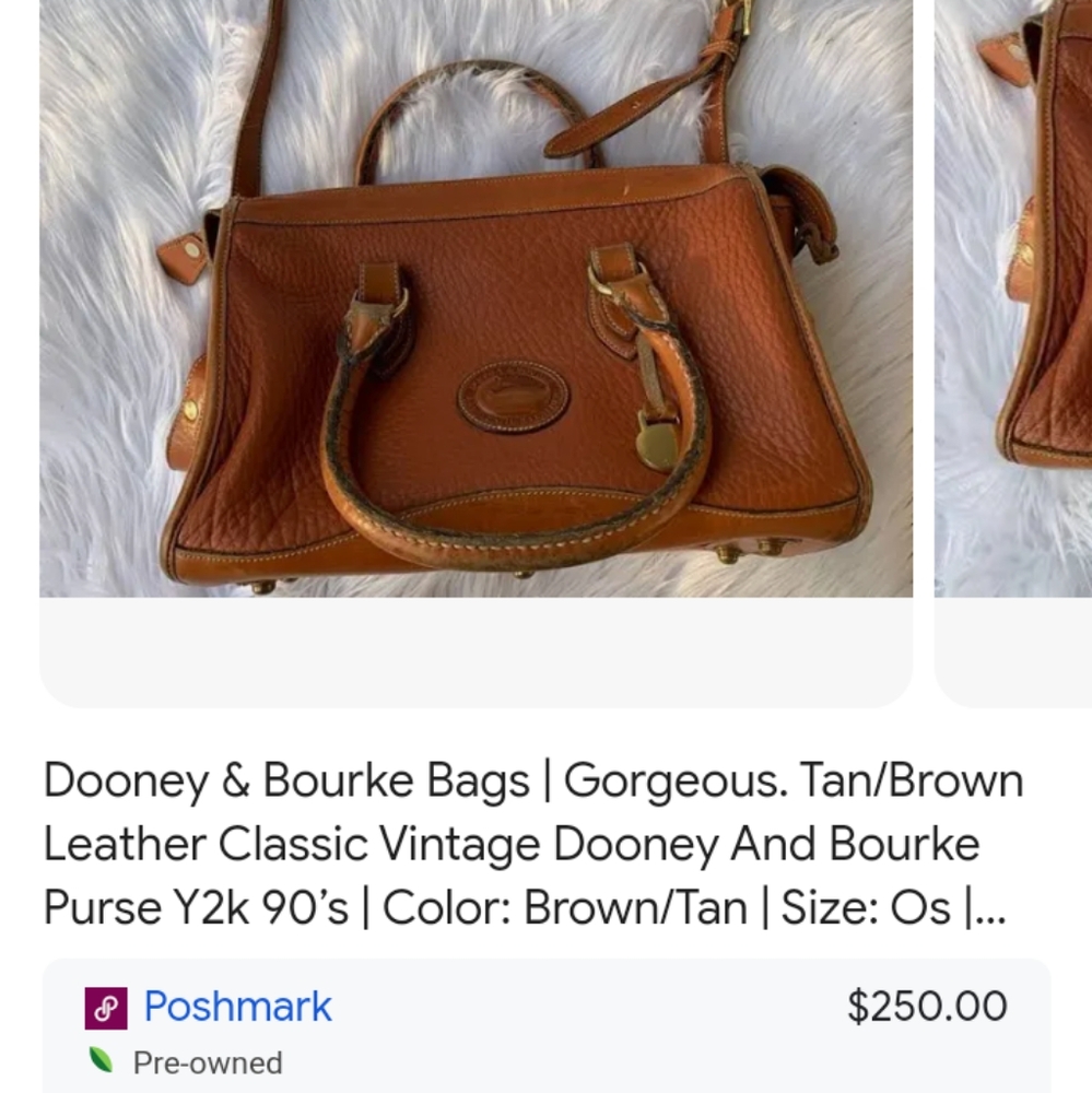 Mint condition Dooney n Burke Leather Handbag